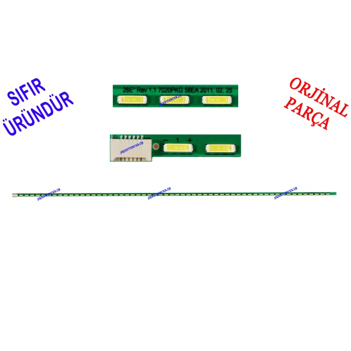 LG, 26LV2500, LED BAR, BACKLIGHT, PANEL LED, LG Innotek 26E Rev 1.1 7020pkg 56EA 2011.02.25, LG 26LV2500-UA TOSHIBA 26EL933G 26LN450U 26LN4505 JTD12600101B