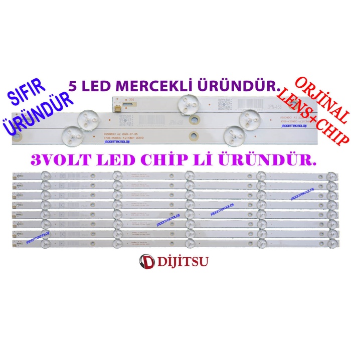 DIJITSU, 55DS7700, 55DS8800, LED BAR, PANEL LEDLERİ, 55DS7700 BACKLIGHT, K550WDC1 A2, K550WDC1 A1,