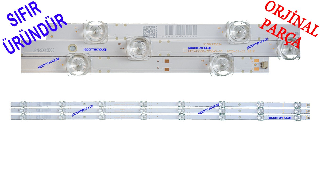 RF-AZ430016SE-30-0701-A0, 7700-643000-D730, GRUNDIG TORONTO 43 GEF 6965 B  LED BAR, A43 A 670 A , B43 A 670 A , A43A670A , B43A670A , 43 GEF 6955 B ,  49GEF6955B , 43