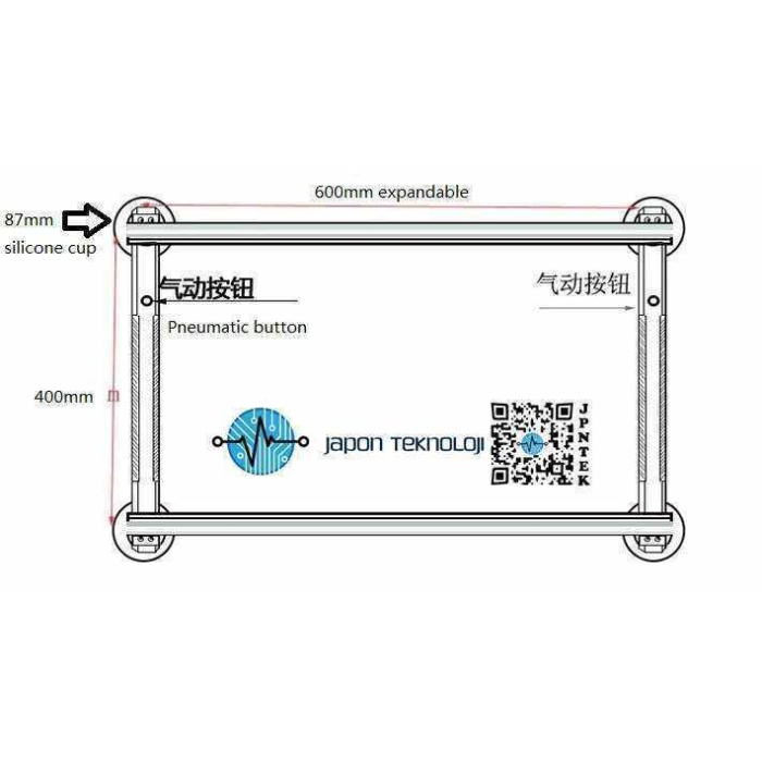 LCD LED TV PANEL TUTUCU VAKUM PROFESYONEL , 39 - 65 inç Vakumlu Tv Panel Taşıyıcısı