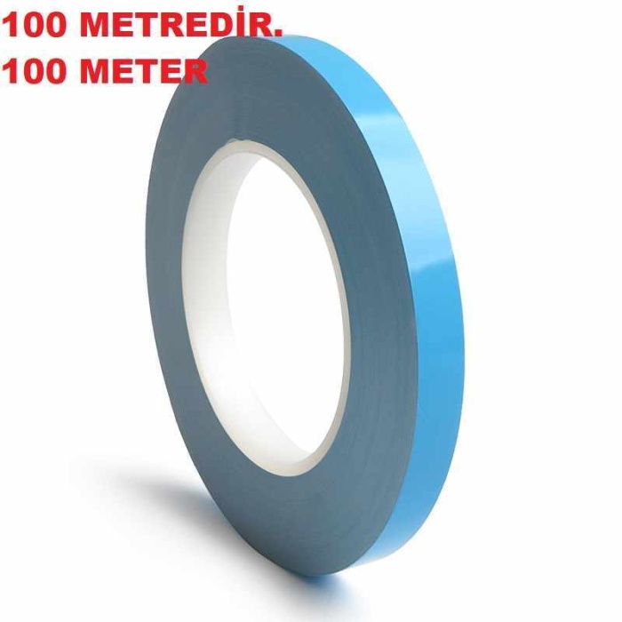 MAVİ TERMAL BANT 6MM 100METRE , BLUE THERMAL TAPE 6MM 100METRE