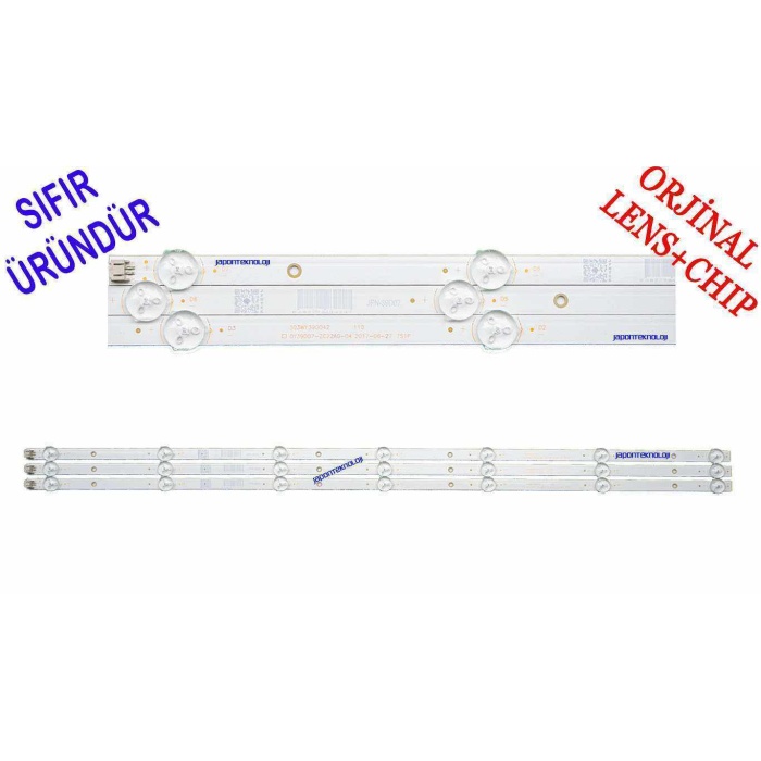 AWOX SU3999, U3900STR, B203900S, 203900S LED BAR TAKIM - 303WY390042 , 532WY390M12 , 0Y39D07-ZC22AG-04 , PANEL LED , OY39D07-ZC22AG-04 303WY390042 ,