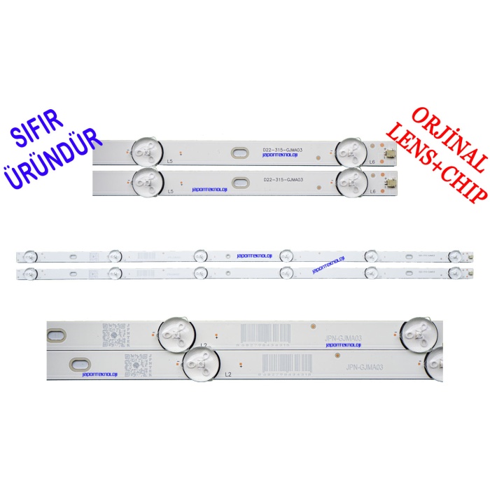 dijitsu DJTV32 LED BAR, D22-315-GJMA03, FIVO, FV32, LED BAR, P0005 V0 2018-02-24, 150-155LM, LSC320AN12, 110.32H600029, DİJİTSU DJTV32 LED BAR ,