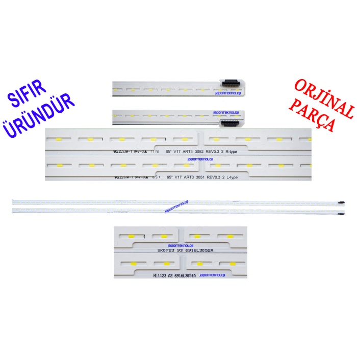 LG, 65UK6950,  65SJ850V, 65UK6750PLD, LED BAR, 65 V17 ART3, 6916L-3051A, 6916L-3052A, 6922L-0220A, LG 65UJ6580, 65UK6500, BACKLIGHT