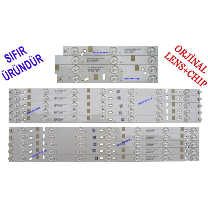 SABA 50BRD03, SKYTECH ST-5040, ST-5050, LED BAR, BACKLIGHT, REDLİNE 50EX7550 LED BAR, SABA 50HKN2727 LED BAR, ZDCX50D14L-ZC14F , ZDCX50D14R-ZC14F CX500DLEDM