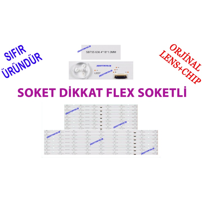 SONY, KD-55XE9005, KD-55X9000E, XBR-55X900E, LED BAR, BACKLIGHT, PANEL LEDLERİ, SBT55, A2187580A, YD7S550DND01B, SV-32025, 55039D715SN1R, 55039D715SN1L, 55039D715SN1R