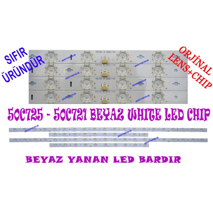 TCL, 50C725, LED BAR, 50C721, BACKLIGHT, BEYAZ(WHITE) CHIP, 50C725 A 2X20 1102, 50C725 B 2X10 1102, LVU500NDEL HS9W15 V1 , LVU500NDELHS9W15V1