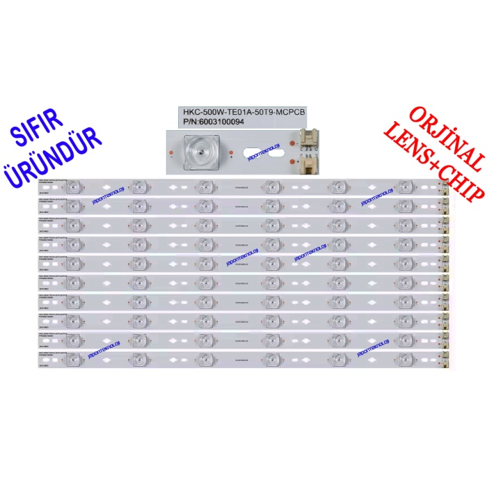 SANYO, LE127S13SM, HKC-500W-TE01A-50T9-MCPCB, HKC-500W-TE01A-50T9-MCPCB, 6003100094, HKC:605007001 BIN:KFDX, Sanyo LE127S13SM, T500HVN01.0, Led Bar, Panel Ledleri, Backligth Strip