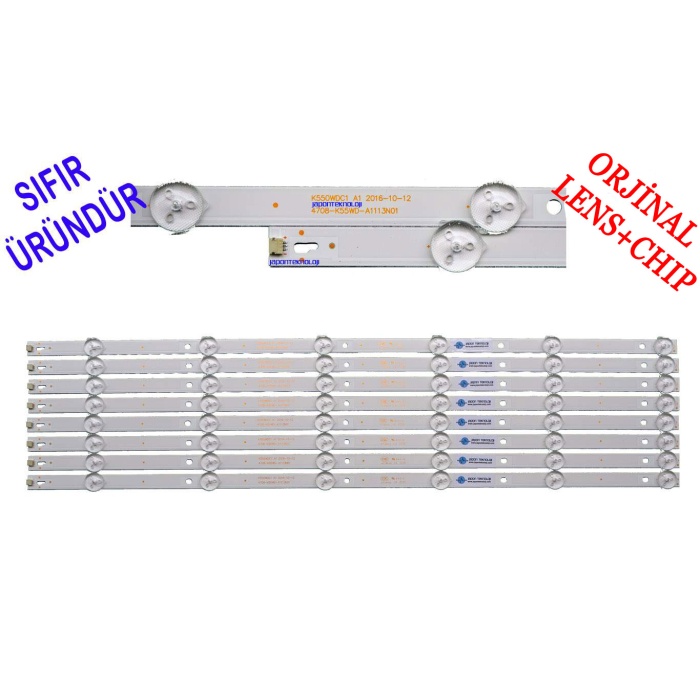 AWOX, U5600, LED BAR, 6MERCEKLİ OLAN, K550WDC1 A2 4708-K550WD-A2113N01 471R1P79 6LEDLİ 6V LED BAR BACKLIGHT, U5600STR/4K/S