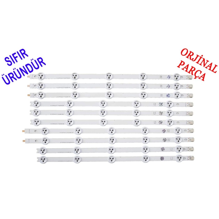 LG 42 ROW2.1, LG 42LA620S, 42LA613S, 42LN575S, 42LN577S, 42LN5400 SIFIR LED BAR TAKIM 10ADET 6916L-1412A, 6916L-1214A, 6916L-1385A, 6916L-1318A, 6916l-1338A, 6916L-1519A