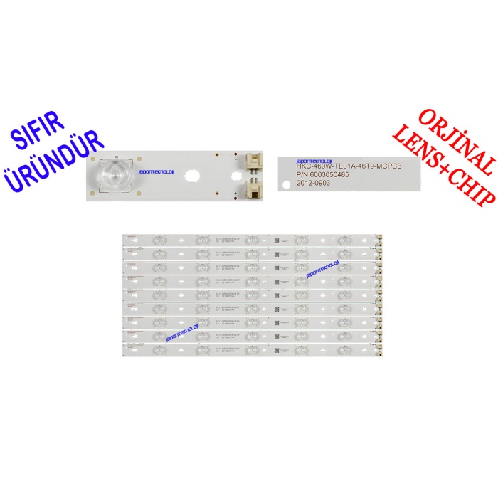 Sanyo, LE116S13FM, LE116S13SM, LED BAR, NORDMENDE, LE116N8FM, LE116N8SM, PANEL LEDLERİ, 46, HKC-460W-TE01A-46T9-MCPCB, LED BAR