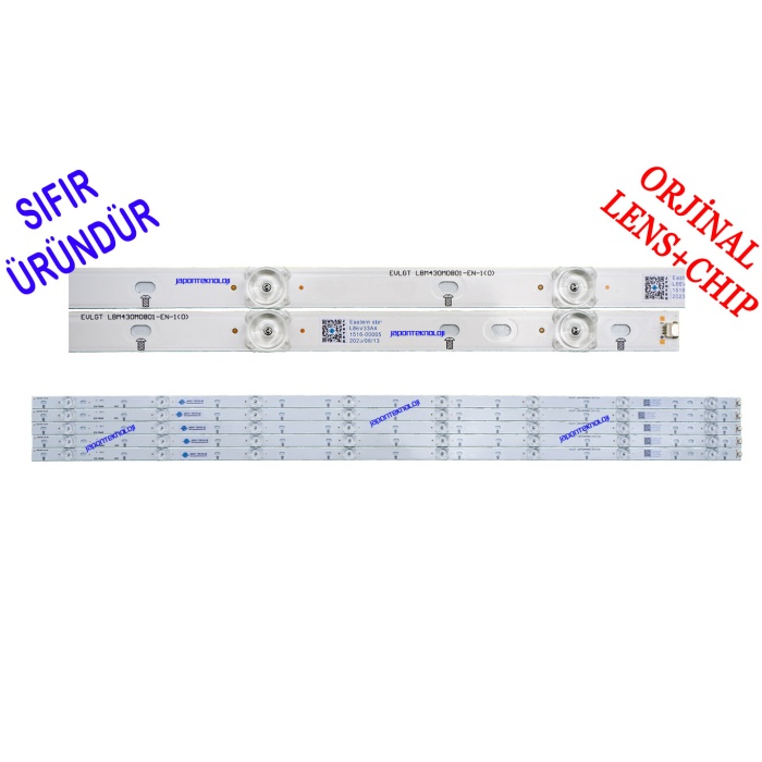 PHILIPS, 43PUS7805/62, 43PUS7805/12, 43PUS7855/12, LED BAR, BACKLIGHT, PANEL LEDLERİ, 210BZ08D0B33MBH03L, LB4310D V0_00, TPT430H3-QUBH10.K, LED BAR