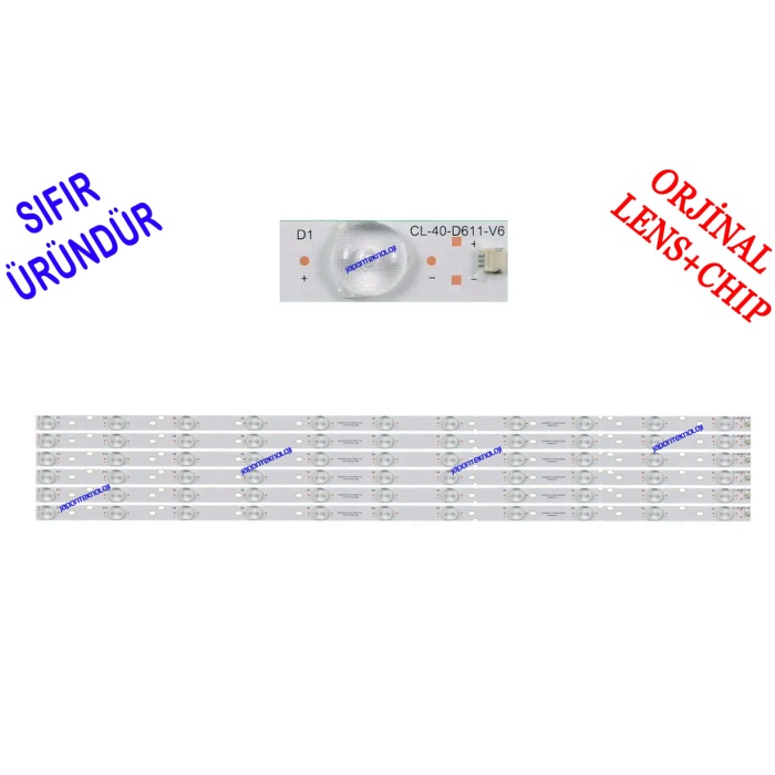 PHILIPS, 40PFK6409, 40PFG6309, LED BAR, BACKLIGHT, PANEL LEDLERİ, CL-40-D611-V6, 11800622, TPT400LA-HFO5, TPT400LA-HF05,