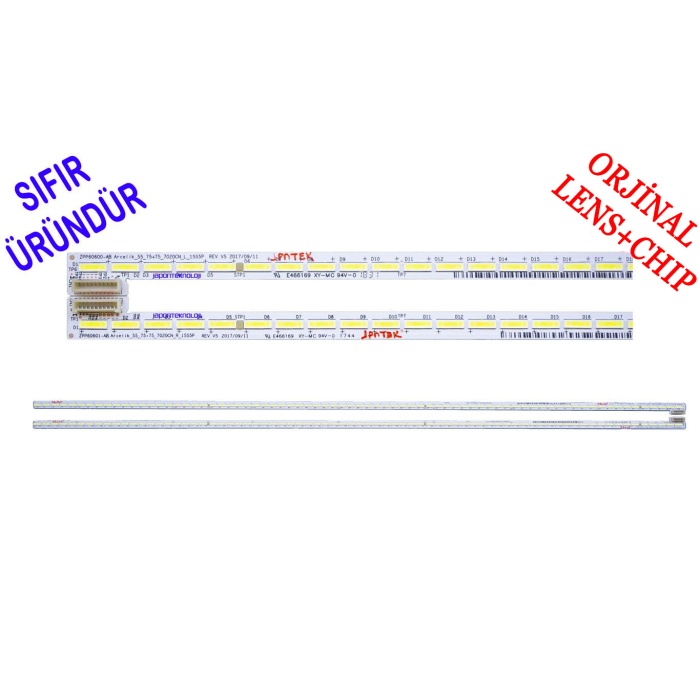 ARÇELİK, BEKO, GRUNDIG, 55L9672, 55L9683, 55VLX8600, LED BAR, BACKLIGHT, ZPP60600-AB AECELİK_55_75+75_7020CN , ZPP60601-AB AECELİK_55_75+75_7020CN LED BAR