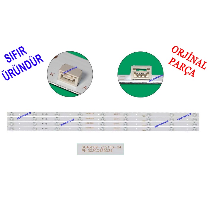 DAHUA, DHL43-F600, LED BAR,  GC43D09-ZC21FG-04, 303GC430034 For Dahua DHL43-F600 Daiko LED43M5096DK Ergo LE43CT2000AK, LE43CT2500AK, LE43CT5000AK, DLED43GC4X9 005 GC43D09-ZC21FG-04 GC43D09-ZC23FG-01