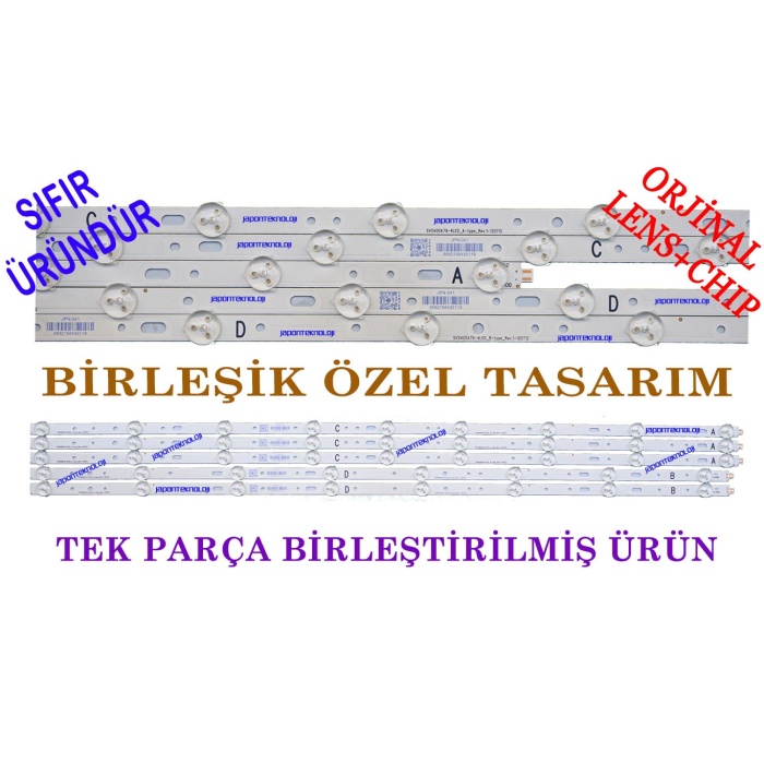 PHILIPS, 40PFL3107, 40PFL3028H/12 LED BAR,SVS400A79 LTA400HM23 A, B, C, D  LED BAR TAKIMI , , 40PFL3018H/12, LED BAR, arka şerit kiti,