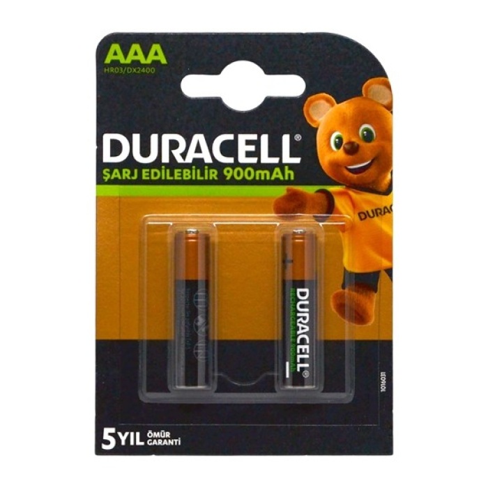 Duracell Şarjlı 900 Ma İnce Aaa Pil 2li