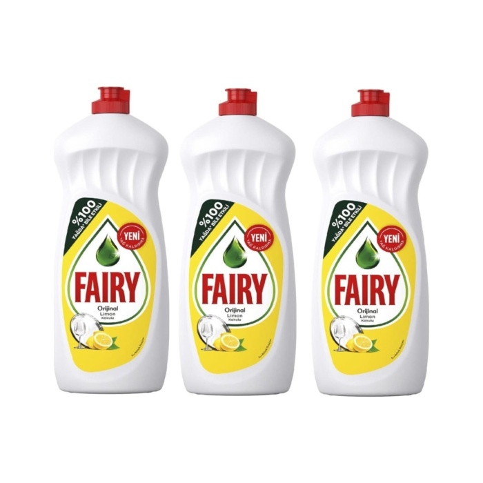 Fairy Sıvı Bulaşık Deterjanı Limon 650 Ml X 3’lü