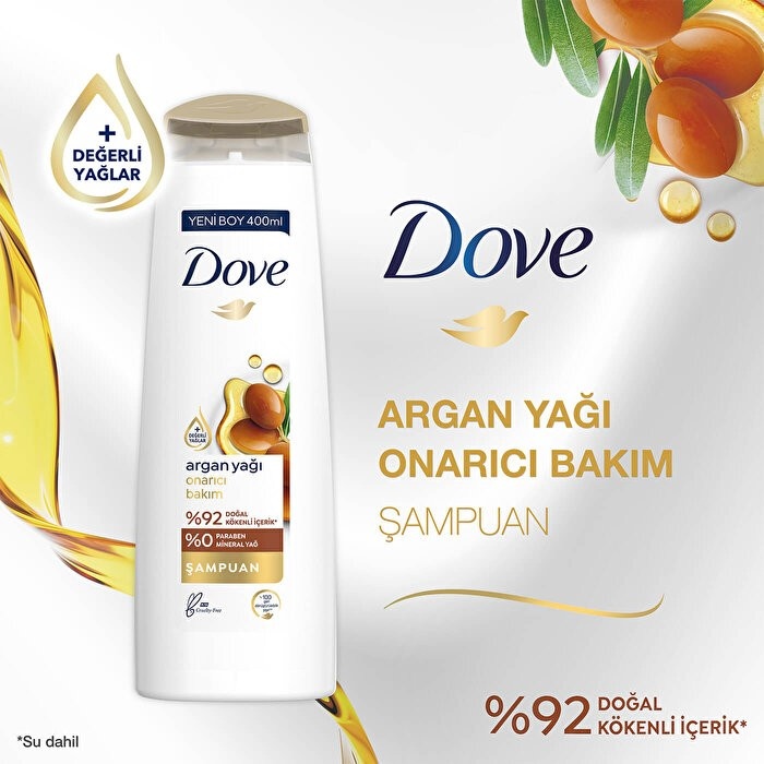 Dove Şampuan Argan Yağı Ve Onarıcı Bakım 400 Ml