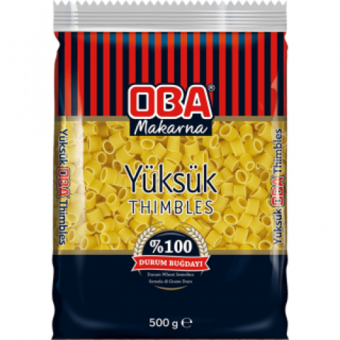 Oba Yüksük Makarna 500 Gr