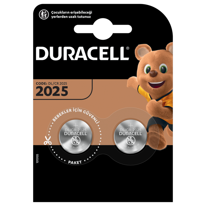 Duracell Cr2025 Lıthıum 3v Pil 2li