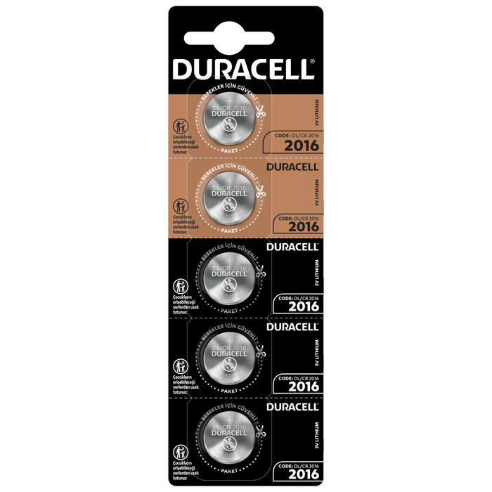 Duracell Cr2016 Lıthıum 3v Pil 5li