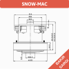 Arçelik Süpürge Motoru SM-34B / 1400 W (Bakır Sargılı) (Küçük Model)