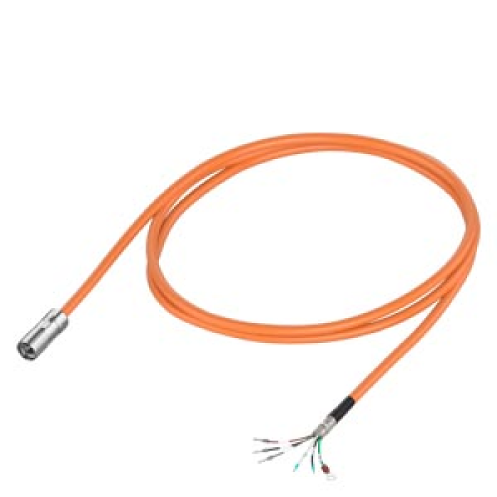 6FX3502-5CK32-1AF0 Power cable, Preassembled 4x0.75 for motor S-1FL2 SH48/52 with S200, MOTION-CONNECT 350 Length(m)=5m Dmax power=7.5mm w.o. brak