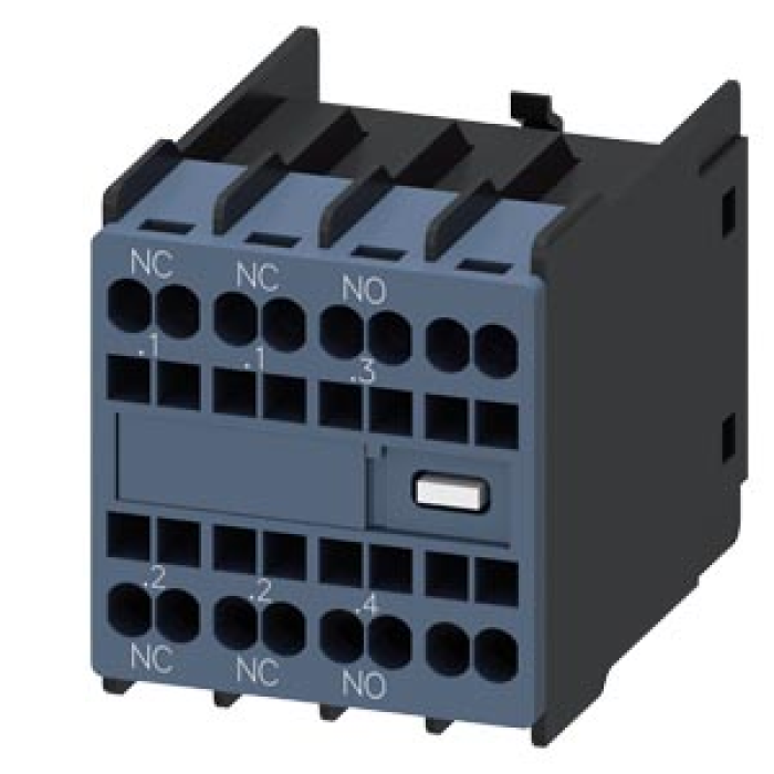 3RH2911-2HA12 AUX.SWITCH BLOCK,FRONT,1NO2NC,CURR.PATH: 1NC, 1NC, 1NO,