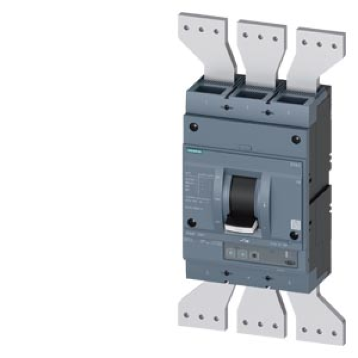 3VA2612-5HL32-0AA0 circuit breaker 3VA2 IEC frame 1250 breaking capacity class M Icu=55kA @ 415 V 3-pole, line protection ETU320, LI, In=1250A ove