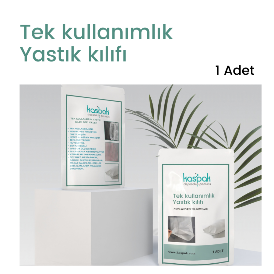 Tek Kullanımlık Yastık Kılıfı 70x50 cm kapaklı 1 ADET