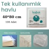 TEK KULLANIMLIK HAVLU- 40*80 ÇEŞİTLERİ - 100 ADET