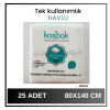 TEK KULLANIMLIK HAVLU- 80*140 VÜCUT HAVLUSU - 25 ADET- DESTE