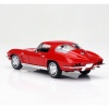 Model Araba - Welly 1963 Chevrolet Corvette 1:24 - 24073W-KIRMIZI