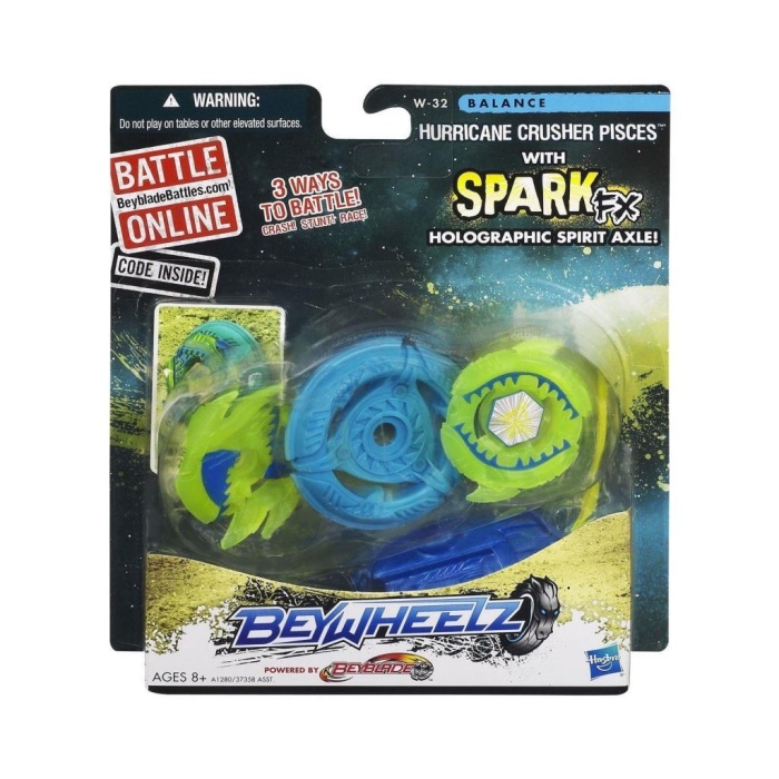 Hasbro Beywheelz W-32 Hurricane Crusher Pisces - 37358-A1280