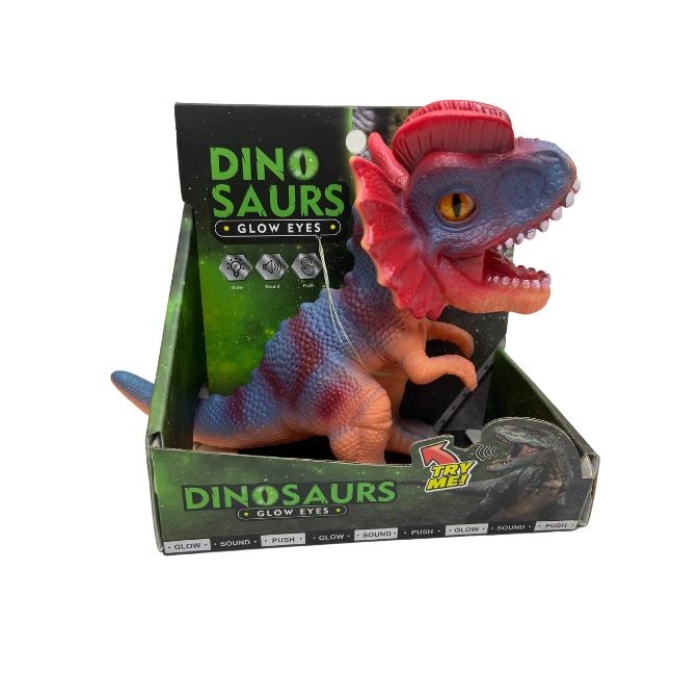 Soft Dinazor Neon Gözlü 24 Cm - LD6206B-Dilophosaurus