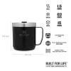 Stanley Termos The Legendary Camp Mug 0.35L / 12oz Matte Black Pebble