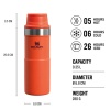 Stanley Termos The Trigger-Action Travel Mug 0.35L / 12oz Tigerlily