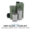 Stanley Termos The Pre-Party Shot Glass + Flask Set Hammertone Green