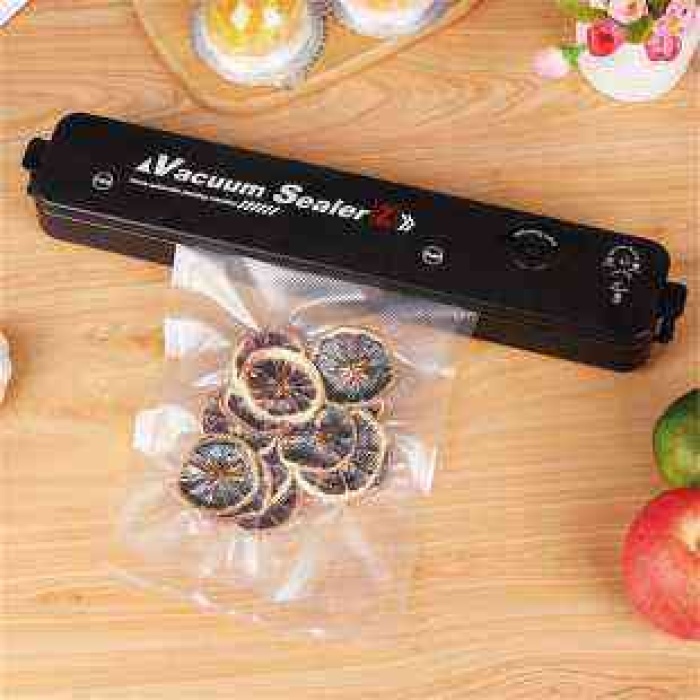 Vakum Makinası Ekonomik , VACUUM SEALER, 10 Adet 15x25 cm Vakum Torbası HEDİYE