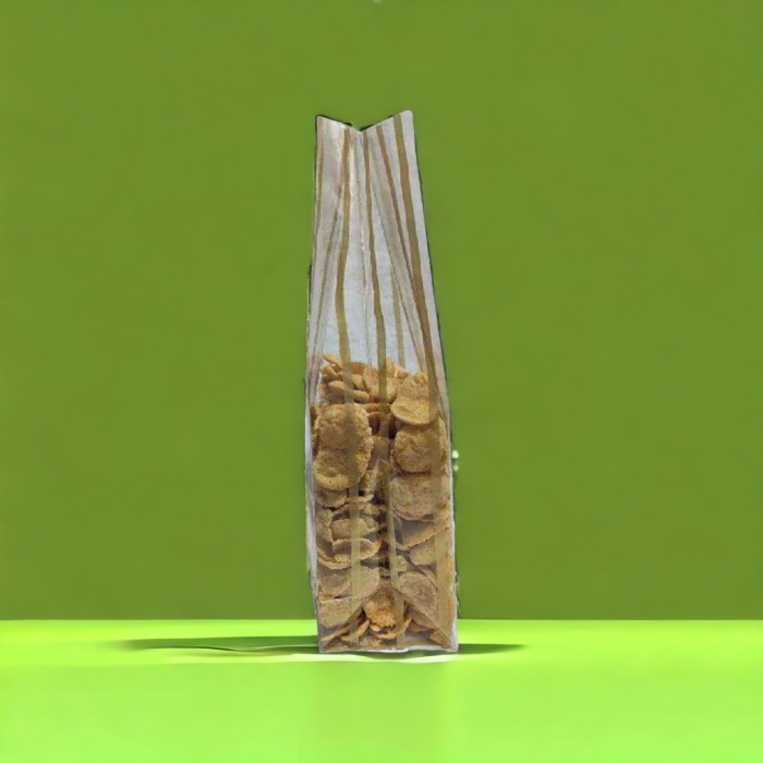 OPP Kare Taban Körüklü Torba Gold Çizgili 7,5x21x5 cm 100 ADET