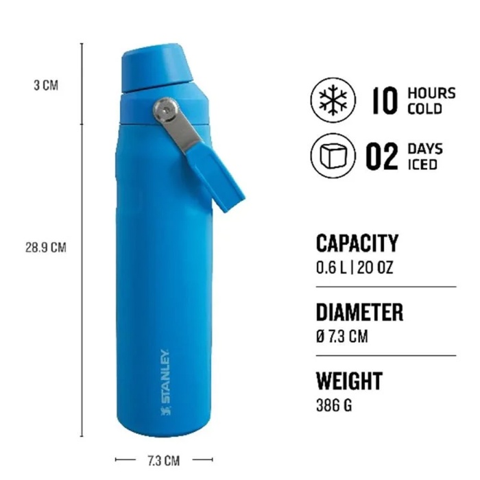 The Aerolight™ IceFlow™ Water Bottle Fast Flow 0.6L / 20oz Azure