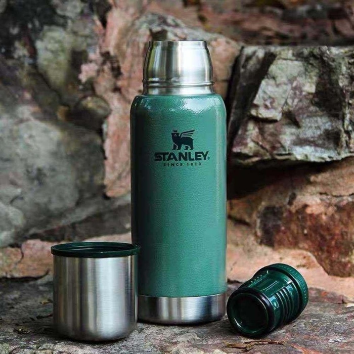 Stanley Termos The Stainless Steel Vacuum Bottle 1.0L / 1.1QT Hammertone Green