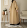 Kapüşonlu Kloş Trench Coat Camel