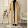 Kapüşonlu Kloş Trench Coat Camel