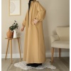 Kapüşonlu Kloş Trench Coat Camel