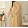 Kapüşonlu Kloş Trench Coat Camel