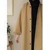 Kapüşonlu Kloş Trench Coat Camel