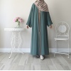 Hifa Çıtçıtlı Abaya Mint