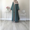 Hifa Çıtçıtlı Abaya Mint